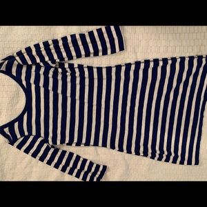 Striped mini summer dress